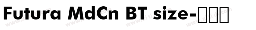 Futura MdCn BT size字体转换